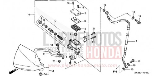 FR. BRAKE MASTER CYLINDER XR400R4 de 2004